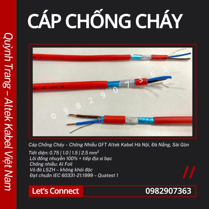 Cáp chống cháy GFT Altek Kabel – Chất lượng đạt chuẩn quốc tế