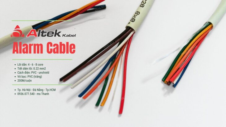 Cáp báo cháy Altek Kabel 4C x 0.22mm2 – Unshielded Alarm Cable