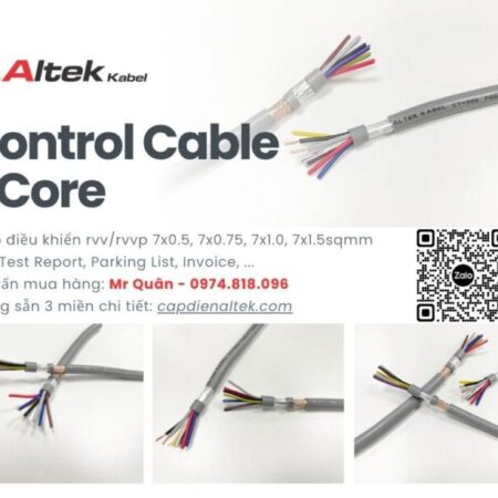 Cáp Điều Khiển 7 Lõi Altek Kabel – RVV & RVVP Cáp Điều Khiển 7 Lõi Altek Kabel – RVV & RVVP