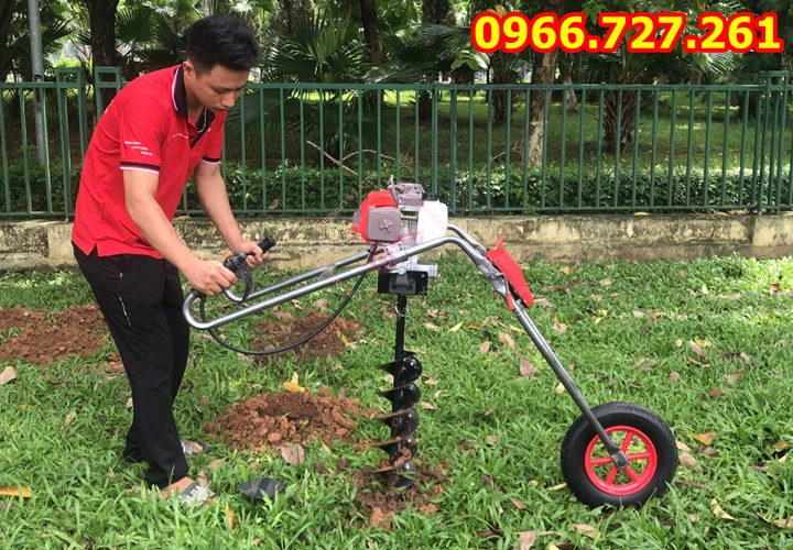 Máy Khoan Đất Có Bánh Xe – Đào Hố Trồng Cây Nhẹ Nhàng, Không Tốn Sức