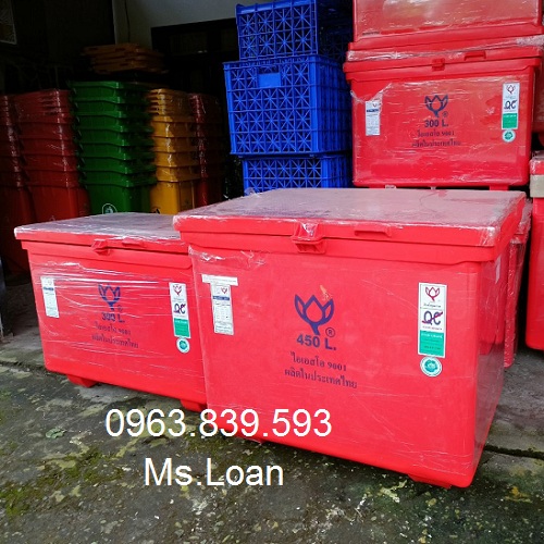 Thùng đá nhập khẩu thailand dung tích 450L nắp liền / 0963 839 593 Ms.Loan