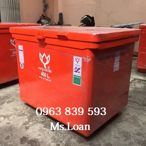 Thùng đá nhập khẩu thailand dung tích 450L nắp liền / 0963 839 593 Ms.Loan