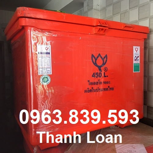 Thùng đá nhập khẩu thailand dung tích 450L nắp liền / 0963 839 593 Ms.Loan