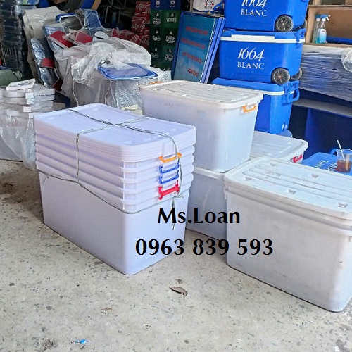 Thùng nhựa trắng đa năng đựng hồ sơ, dụng cụ / 0963 839 593 Ms.Loan