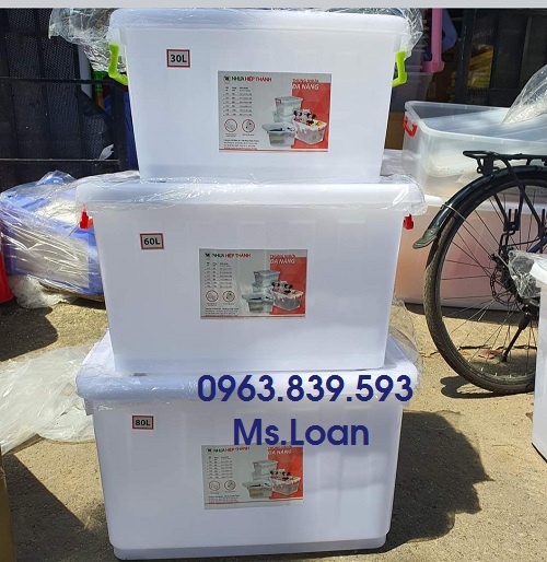 Thùng nhựa trắng đa năng đựng hồ sơ, dụng cụ / 0963 839 593 Ms.Loan