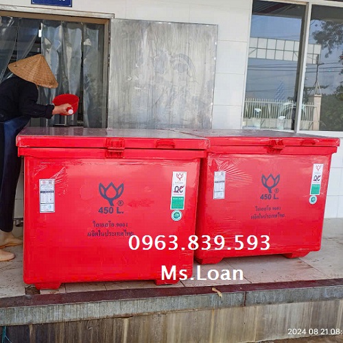 Thùng đá nhập khẩu thailand dung tích 450L nắp liền / 0963 839 593 Ms.Loan