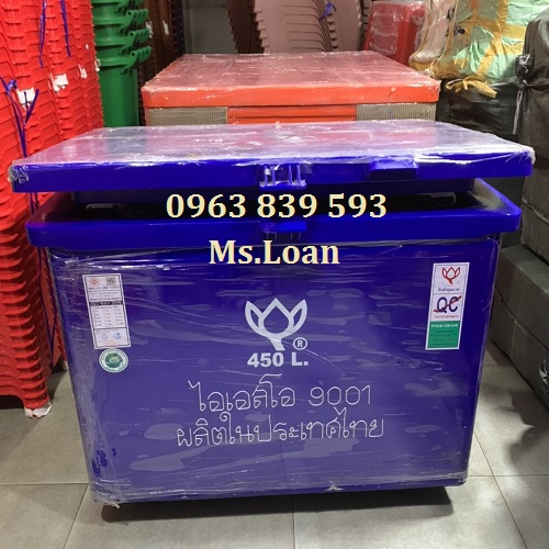 Thùng đá nhập khẩu thailand dung tích 450L nắp liền / 0963 839 593 Ms.Loan