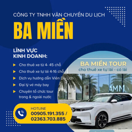 chuyên cho thuê xe du lịch tại Đà Nẵng