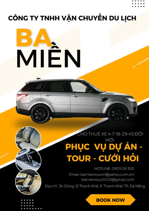 chuyên cho thuê xe du lịch 16-45 chỗ ĐN