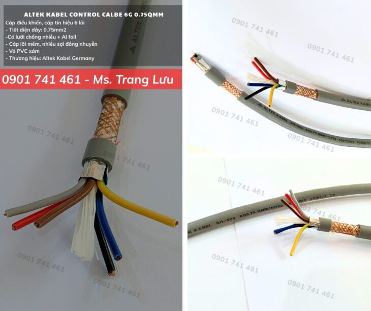 Cáp điều khiển Altek Kabel 6×0.75 Đà Nẵng, Huế, Quảng Ngãi