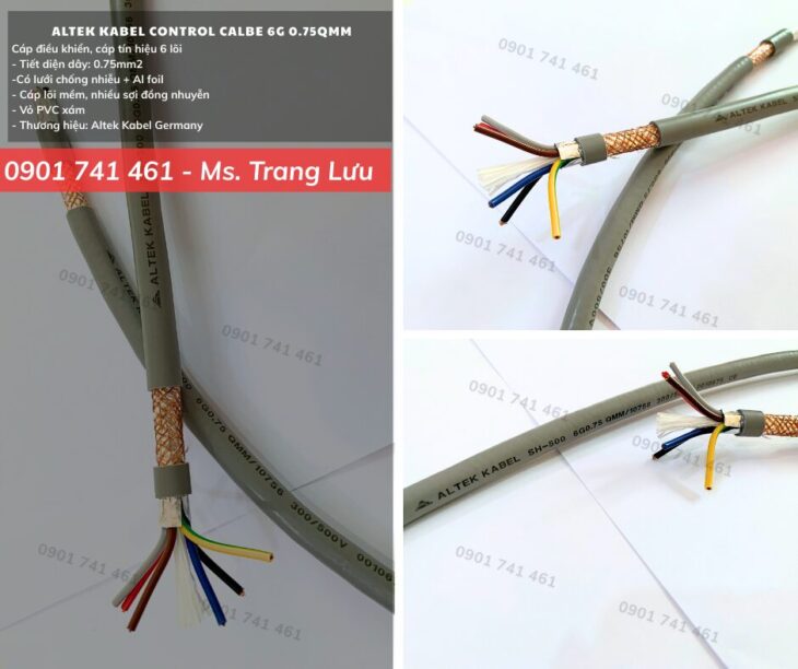 Cáp điều khiển Altek Kabel 6×0.75 Đà Nẵng, Huế, Quảng Ngãi