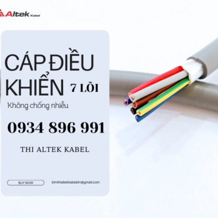 Cáp Điều Khiển 7 Lõi – Chống Nhiễu, Truyền Tín Hiệu Ổn Định – Altek Kabel Cáp Điều Khiển 7 Lõi – Chống Nhiễu, Truyền Tín Hiệu Ổn Định – Altek Kabel