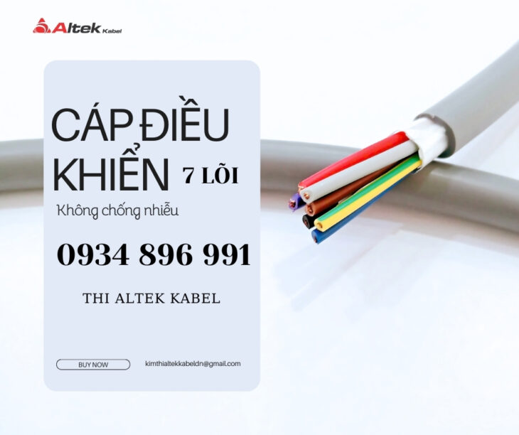 Cáp Điều Khiển 7 Lõi Chống Nhiễu 7×0.5 – 7×1.5mm² Altek Kabel | Giá Tốt, Giao Nhanh