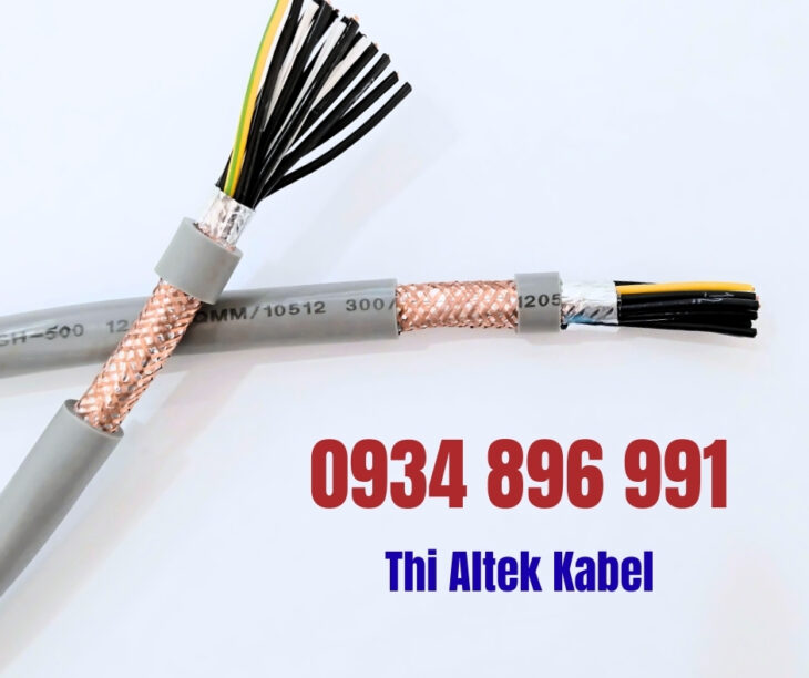 Cáp điều khiển, cáp tín hiệu 12×0.75mm2 có lưới chống nhiễu Altek Kabel