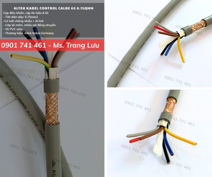 Cáp điều khiển Altek Kabel 6×0.75 Đà Nẵng, Huế, Quảng Ngãi