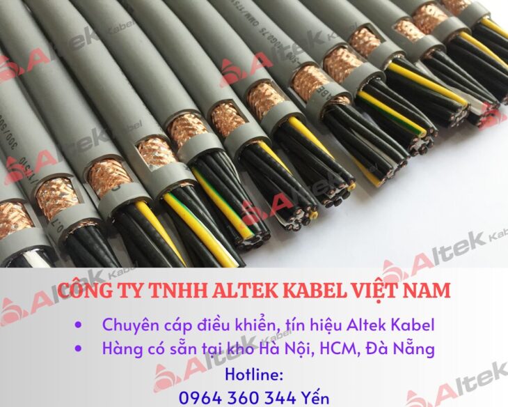 Cáp điều khiển, tín hiệu nhiều lõi mềm Altek Kabel