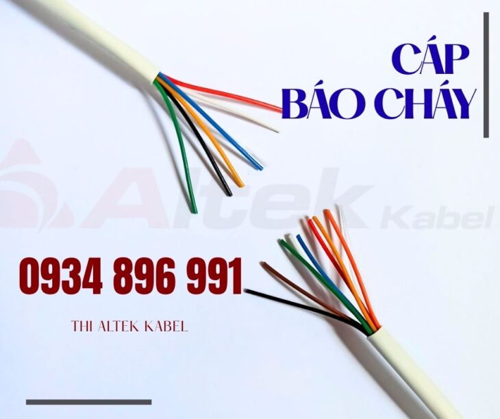 Cáp báo cháy 0.22mm² – 4, 6, 8 lõi (CU), giao nhanh toàn quốc