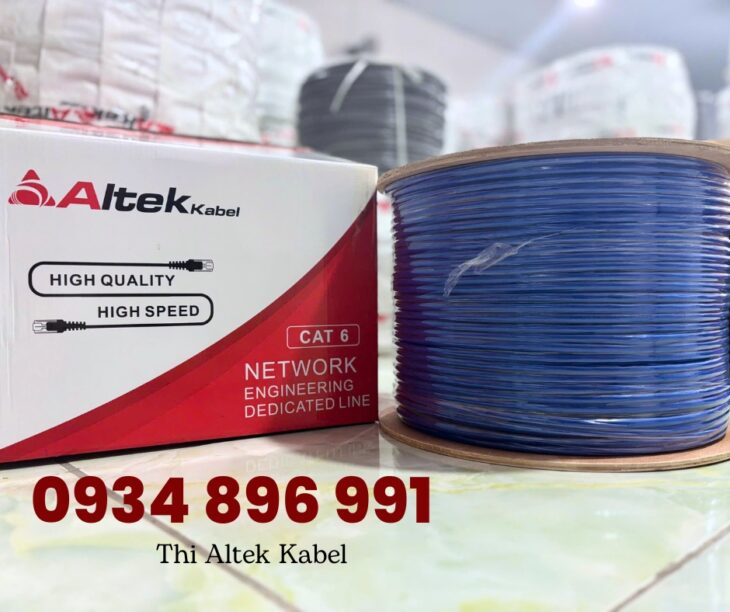 Cáp Mạng Cat6 UTP FTP – 305m/Thùng – Chống Nhiễu, Ổn Định Tín Hiệu