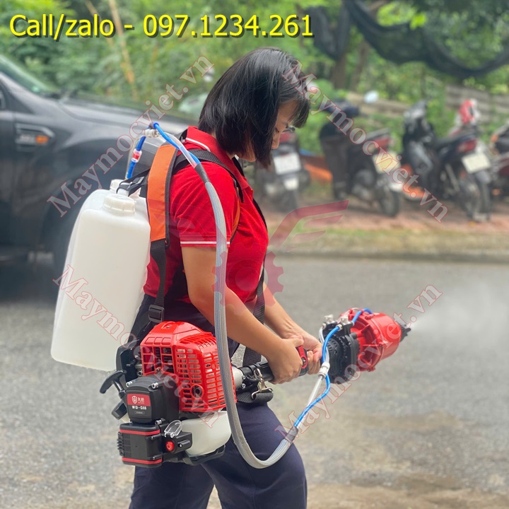 Máy phun sương kèm thổi lá 2 thì có đề Turbo WG66 giá rẻ