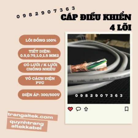 Cáp Điều Khiển 5 Lõi phân phối Hà Nội, Đà Nẵng, TP HCM