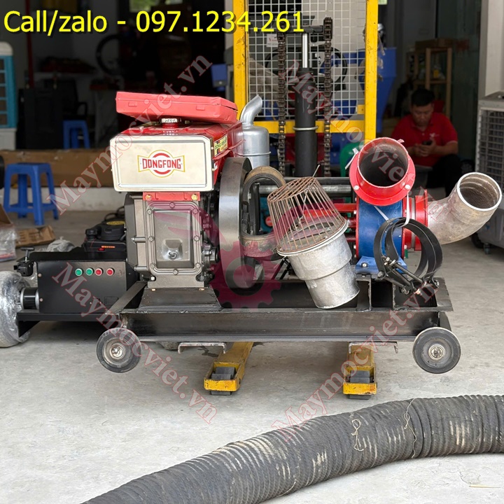 Máy bơm nước đầu nổ dầu D24 phi 150 Turbo giá rẻ