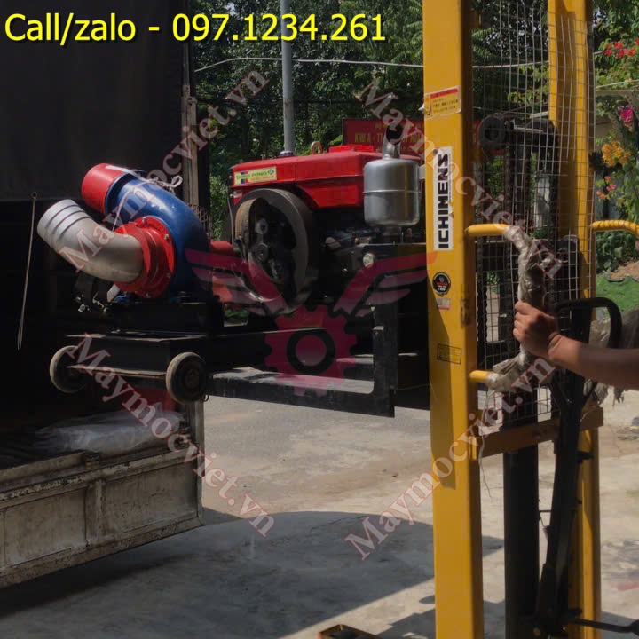 Máy bơm nước đầu nổ dầu D24 phi 150 Turbo giá rẻ