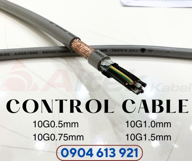 Cáp điện 10 ruột, cáp điều khiển RVVP 10×1.0 Altek Kabel chính hãng