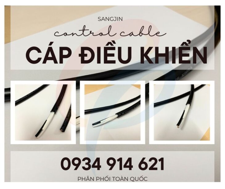 Cáp điều khiển RVV 2×1.25 Sangjin – Control Cable – sẵn hàng kho HCM
