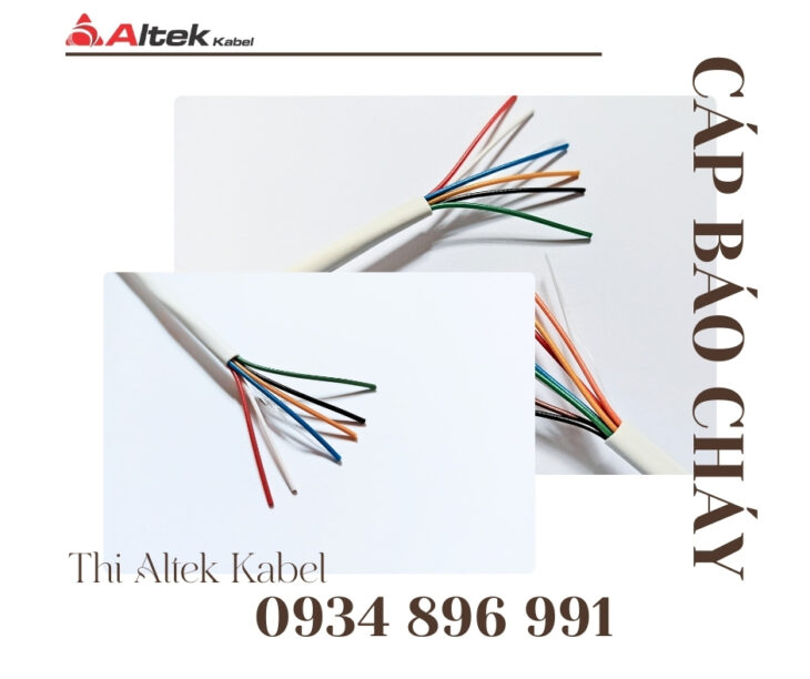 Cáp báo cháy 0.22mm² – 4, 6, 8 lõi (CU), giao nhanh toàn quốc