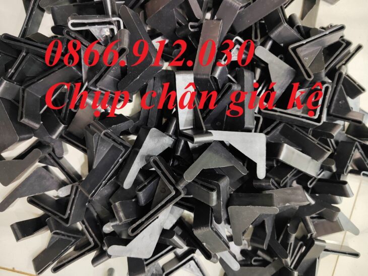 Nắp Chụp Nhựa Chân Kệ V Lỗ, Kệ Siêu Thị, Kệ Kho Hàng