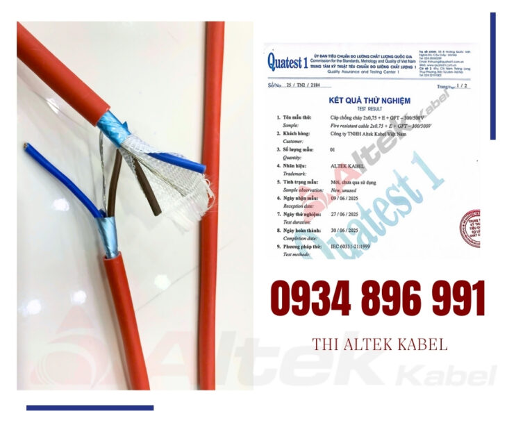 Dây cáp chống cháy chống nhiễu 2×0.75+E+GFT Altek Kabel – Hàng sẵn kho