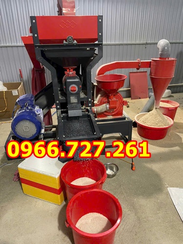 Máy xay xát gạo liên hoàn 3 pha kèm gầu tải Takyo TK1100