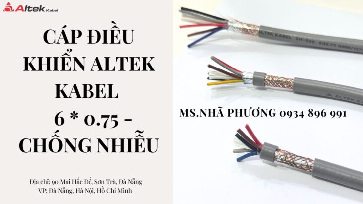 CÁP ĐIỀU KHIỂN ALTEK KABEL 6 LÕI 0.75MM2 CÁP ĐIỀU KHIỂN ALTEK KABEL 6 LÕI 0.75MM2
