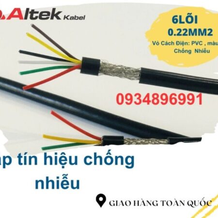 Cáp tín hiệu chống nhiễu 6x 0.22mm²- Altek Kabel Hà Nội, Đà Nẵng, Hồ Chí Minh Quy cách: 6 lõi Cáp tín hiệu chống nhiễu 6x 0.22mm²- Altek Kabel Hà Nội, Đà Nẵng, Hồ Chí Minh Quy cách: 6 lõi