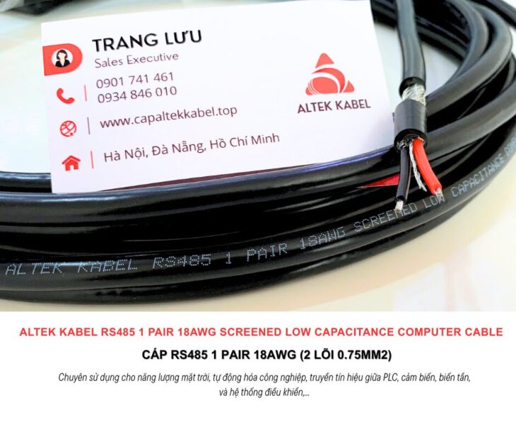 Cáp ALTEK KABEL RS485 1 Pair 18AWG Đà Nẵng, Bình Định, Phú Yên, Bình Thuận