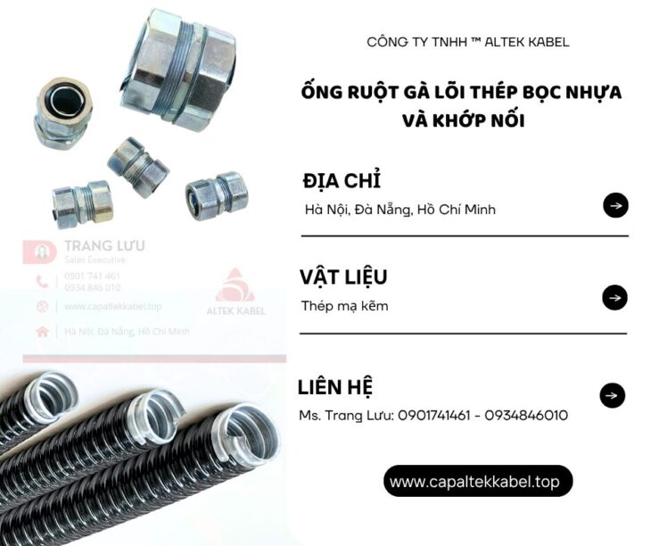 Tổng kho phân phối ống ruột gà lõi thép tại Đà Nẵng, Hà Nội, HCM