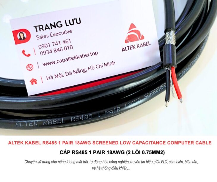 Cáp ALTEK KABEL RS485 1 Pair 18AWG Đà Nẵng, Bình Định, Phú Yên, Bình Thuận