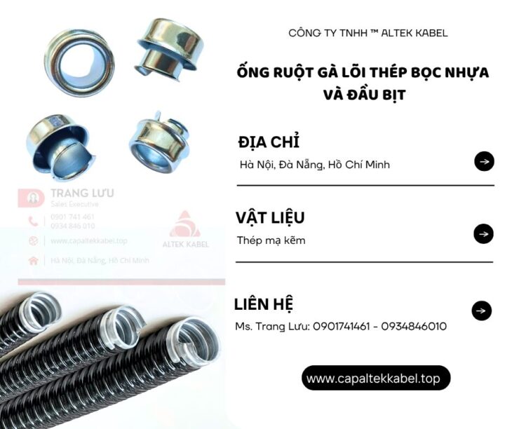 Tổng kho phân phối ống ruột gà lõi thép tại Đà Nẵng, Hà Nội, HCM