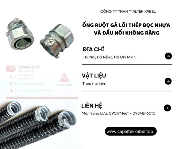 Tổng kho phân phối ống ruột gà lõi thép tại Đà Nẵng, Hà Nội, HCM