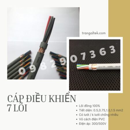 Cáp Điều Khiển 7 Lõi phân phối Hà Nội, Đà Nẵng, TP HCM