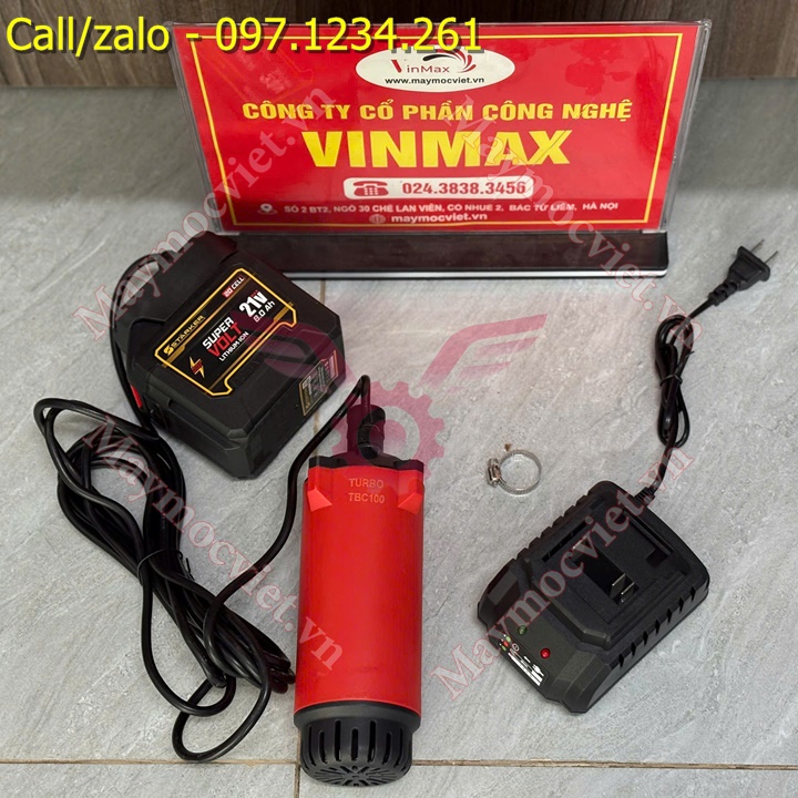 Máy bơm chìm chạy pin Turbo TBC100 giá rẻ