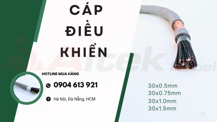 Cáp điều khiển 30 lõi RVVP 30×1.0 chống nhiễu Altek Kabel Đà Nẵng Cáp điều khiển 30 lõi RVVP 30×1.0 chống nhiễu Altek Kabel Đà Nẵng