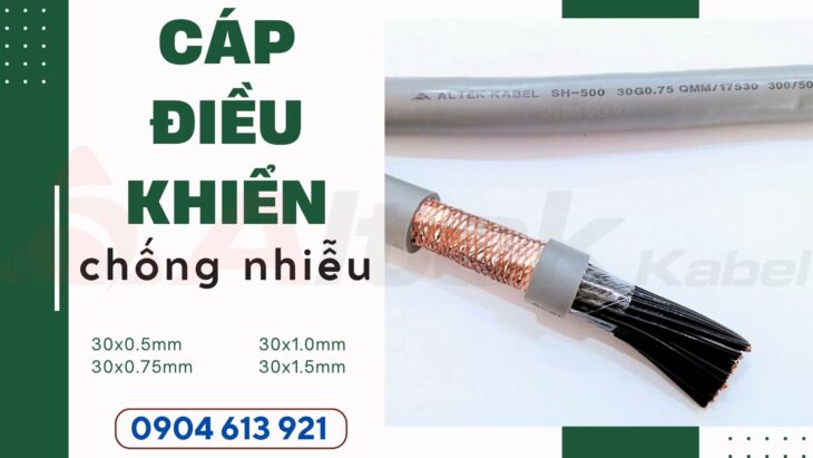 Cáp điều khiển 30 lõi RVVP 30×1.0 chống nhiễu Altek Kabel Đà Nẵng