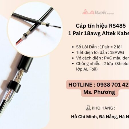 Cáp tín hiệu RS485 1 Pair 18awg Altek Kabel tại Đà Nẵng, Hà Nội, Hồ Chí Minh Cáp tín hiệu RS485 1 Pair 18awg Altek Kabel tại Đà Nẵng, Hà Nội, Hồ Chí Minh