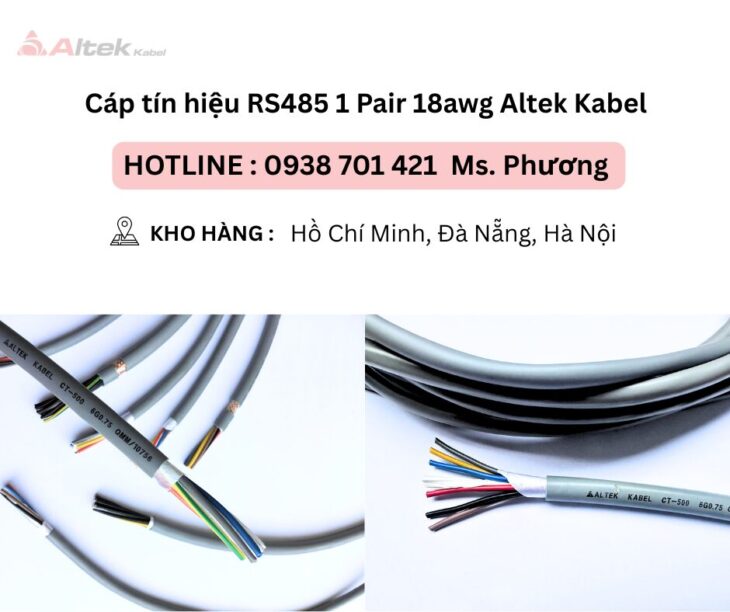 Cáp điều khiển Altek Kabel không lưới 6×0.75mm Đà Nẵng, Hà Nội, Hồ Chí Minh