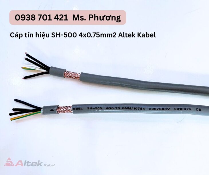 Cáp tín hiệu SH-500 4×0.75mm2 Altek Kabel Đà Nẵng, Hà Nội, Hồ Chí Minh