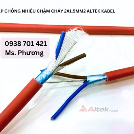 Cáp chống nhiễu chậm cháy 2×1.5mm2 Altek Kabel Đà Nẵng, Hà Nội, Hồ Chí Minh Cáp chống nhiễu chậm cháy 2×1.5mm2 Altek Kabel Đà Nẵng, Hà Nội, Hồ Chí Minh
