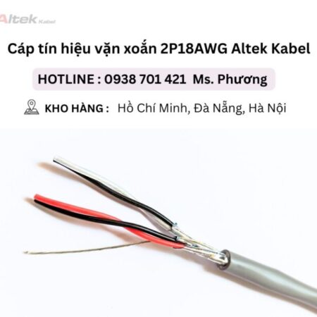 Cáp tín hiệu vặn xoắn 2P18AWG Altek Kabel Đà Nẵng, Hà Nội, Hồ Chí Minh Cáp tín hiệu vặn xoắn 2P18AWG Altek Kabel Đà Nẵng, Hà Nội, Hồ Chí Minh
