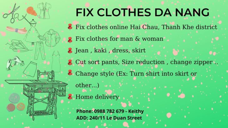 Sửa áo quần thời trang nam/nữ – Đà Nẵng