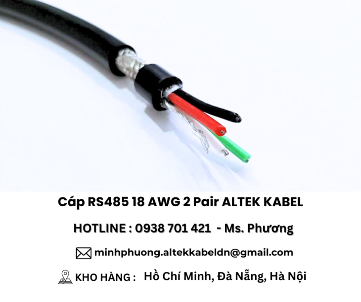 Cáp RS485 18 AWG 2 Pair ALTEK KABEL Đà Nẵng, Hà Nội, Hồ Chí Minh